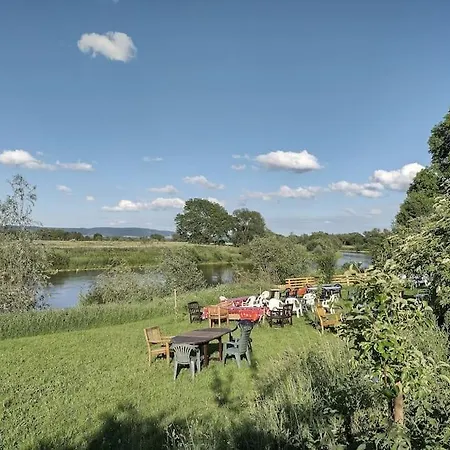 Mit Weserblick Und Kamin Апартаменты
